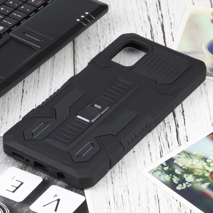 For Samsung Galaxy M51 Vanguard Warrior All Inclusive Double-color Shockproof TPU + PC Protective Case with Holder