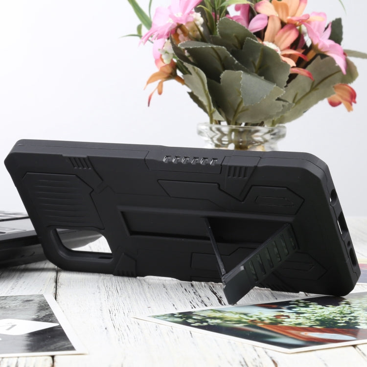 For Samsung Galaxy M51 Vanguard Warrior All Inclusive Double-color Shockproof TPU + PC Protective Case with Holder