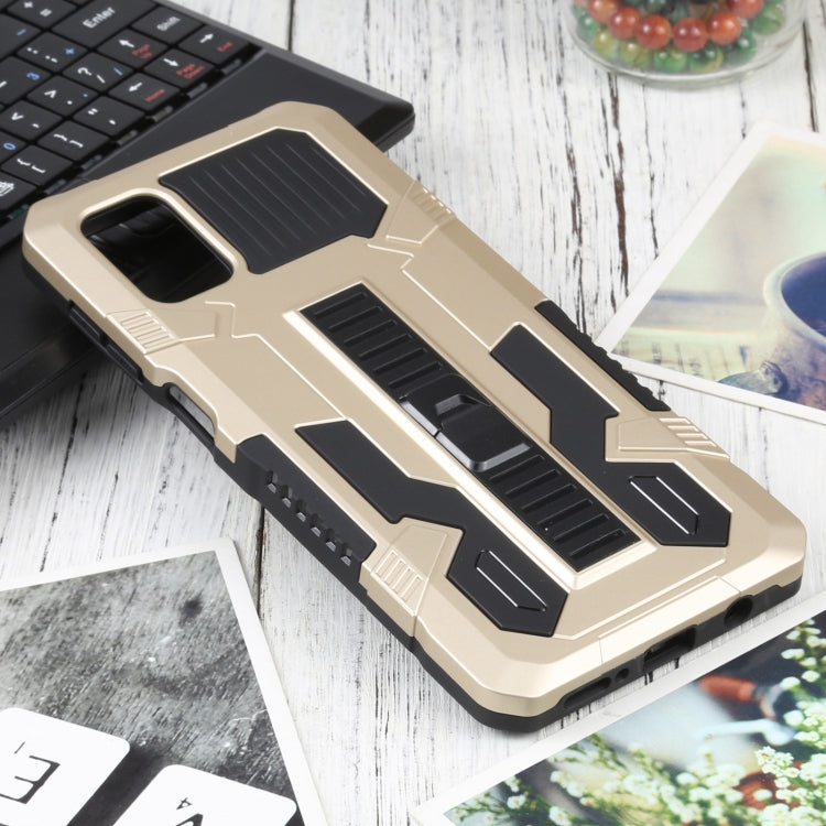 For Samsung Galaxy M51 Vanguard Warrior All Inclusive Double-color Shockproof TPU + PC Protective Case with Holder