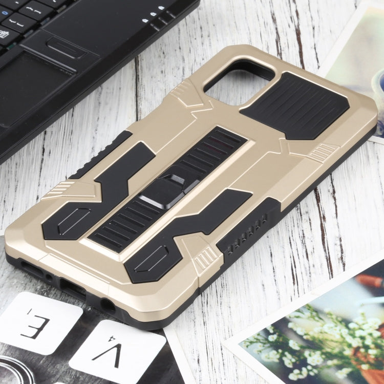 For Samsung Galaxy M51 Vanguard Warrior All Inclusive Double-color Shockproof TPU + PC Protective Case with Holder
