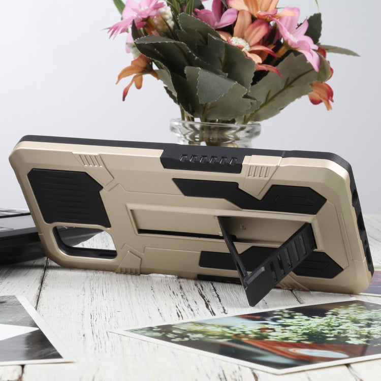 For Samsung Galaxy M51 Vanguard Warrior All Inclusive Double-color Shockproof TPU + PC Protective Case with Holder