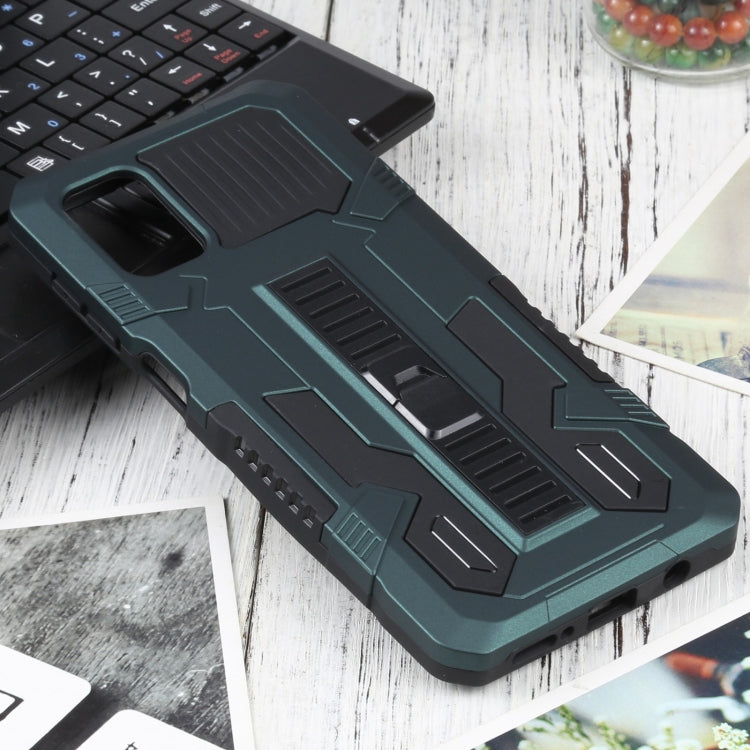 For Samsung Galaxy M51 Vanguard Warrior All Inclusive Double-color Shockproof TPU + PC Protective Case with Holder