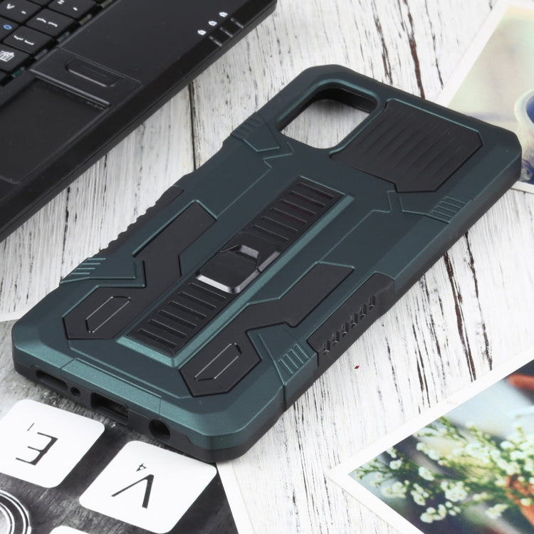 For Samsung Galaxy M51 Vanguard Warrior All Inclusive Double-color Shockproof TPU + PC Protective Case with Holder