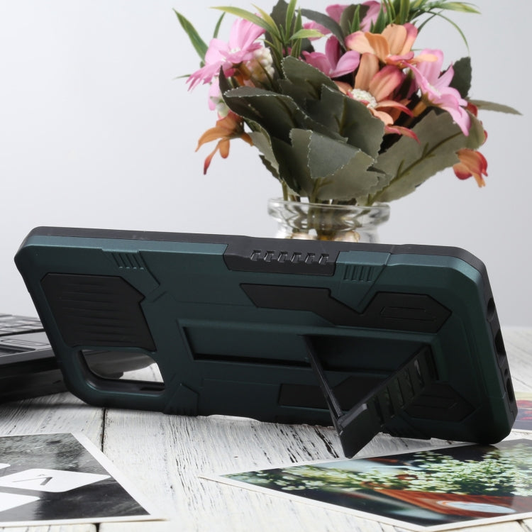 For Samsung Galaxy M51 Vanguard Warrior All Inclusive Double-color Shockproof TPU + PC Protective Case with Holder