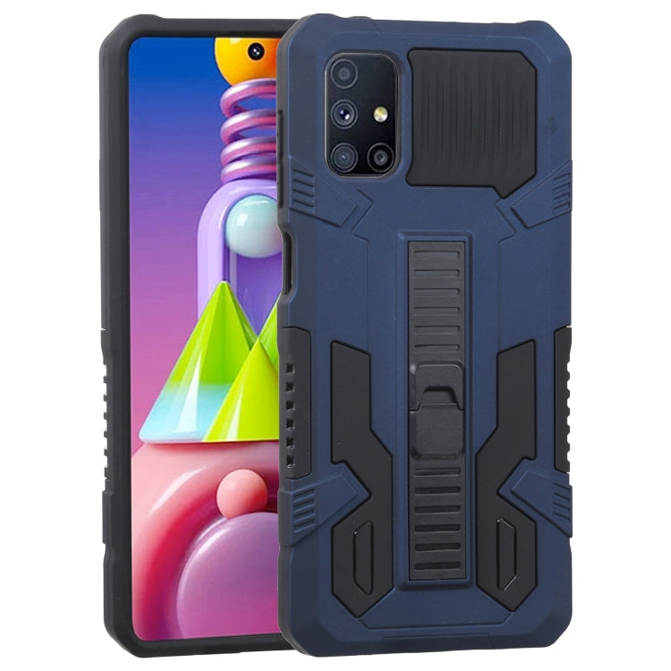 For Samsung Galaxy M51 Vanguard Warrior All Inclusive Double-color Shockproof TPU + PC Protective Case with Holder