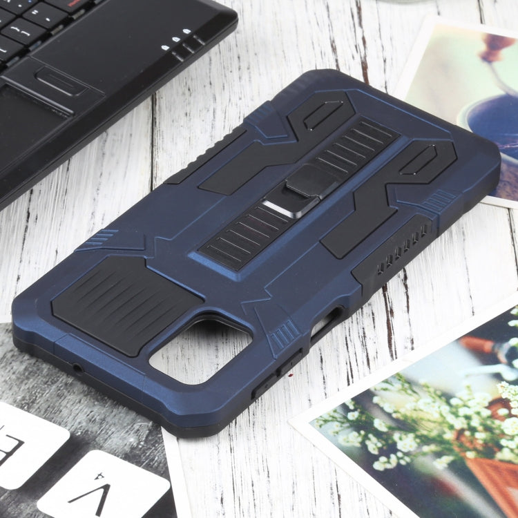 For Samsung Galaxy M51 Vanguard Warrior All Inclusive Double-color Shockproof TPU + PC Protective Case with Holder