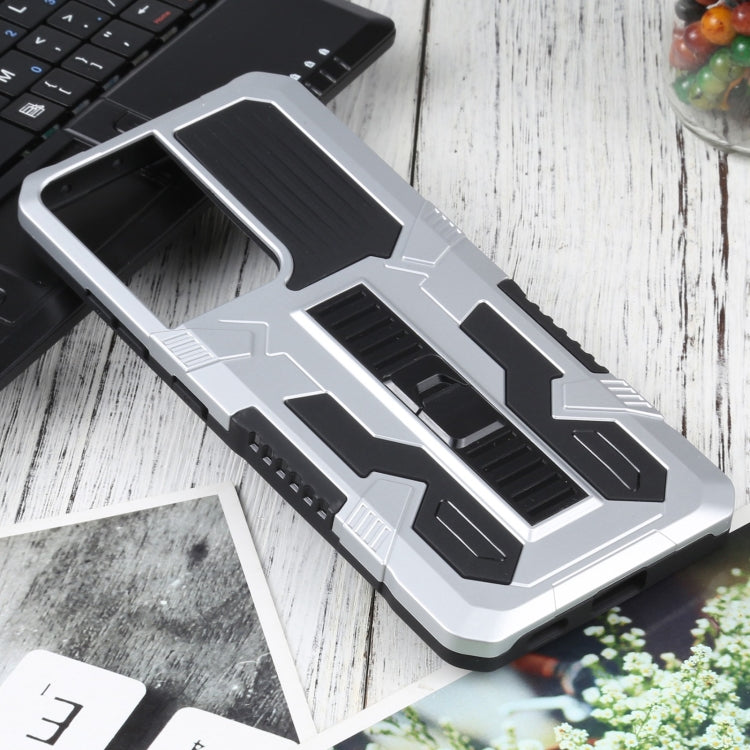 For Samsung Galaxy S21 Ultra 5G Vanguard Warrior All Inclusive Double-color Shockproof TPU + PC Protective Case with Holder