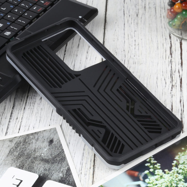 For Samsung Galaxy S21 Ultra 5G Vanguard Warrior All Inclusive Double-color Shockproof TPU + PC Protective Case with Holder