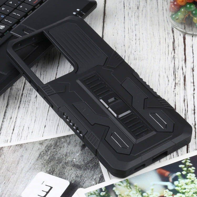 For Samsung Galaxy S21 Ultra 5G Vanguard Warrior All Inclusive Double-color Shockproof TPU + PC Protective Case with Holder