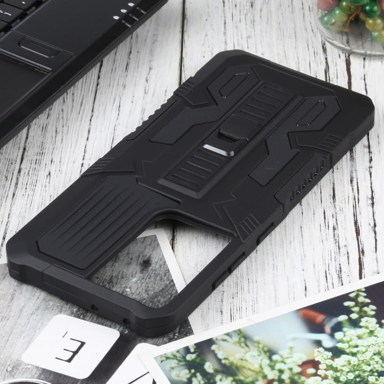 For Samsung Galaxy S21 Ultra 5G Vanguard Warrior All Inclusive Double-color Shockproof TPU + PC Protective Case with Holder