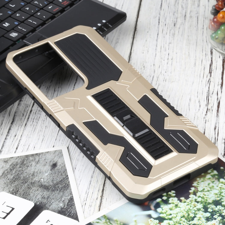 For Samsung Galaxy S21 Ultra 5G Vanguard Warrior All Inclusive Double-color Shockproof TPU + PC Protective Case with Holder