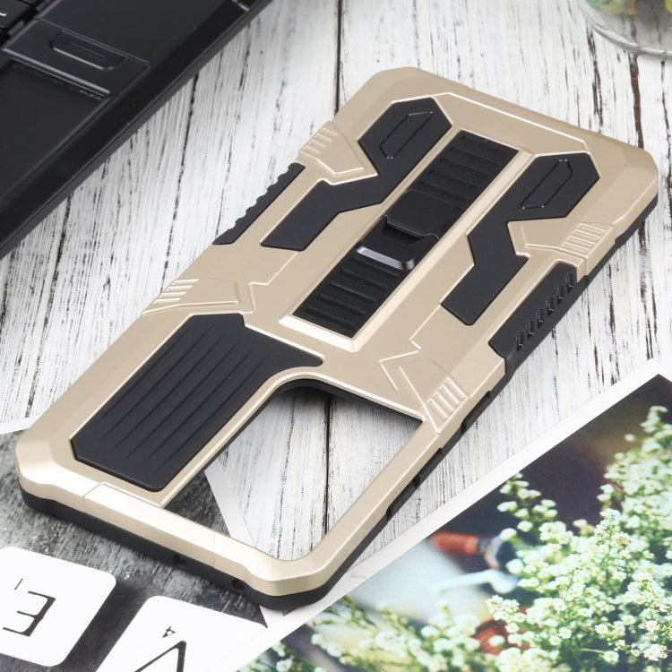 For Samsung Galaxy S21 Ultra 5G Vanguard Warrior All Inclusive Double-color Shockproof TPU + PC Protective Case with Holder
