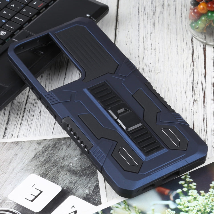 For Samsung Galaxy S21 Ultra 5G Vanguard Warrior All Inclusive Double-color Shockproof TPU + PC Protective Case with Holder