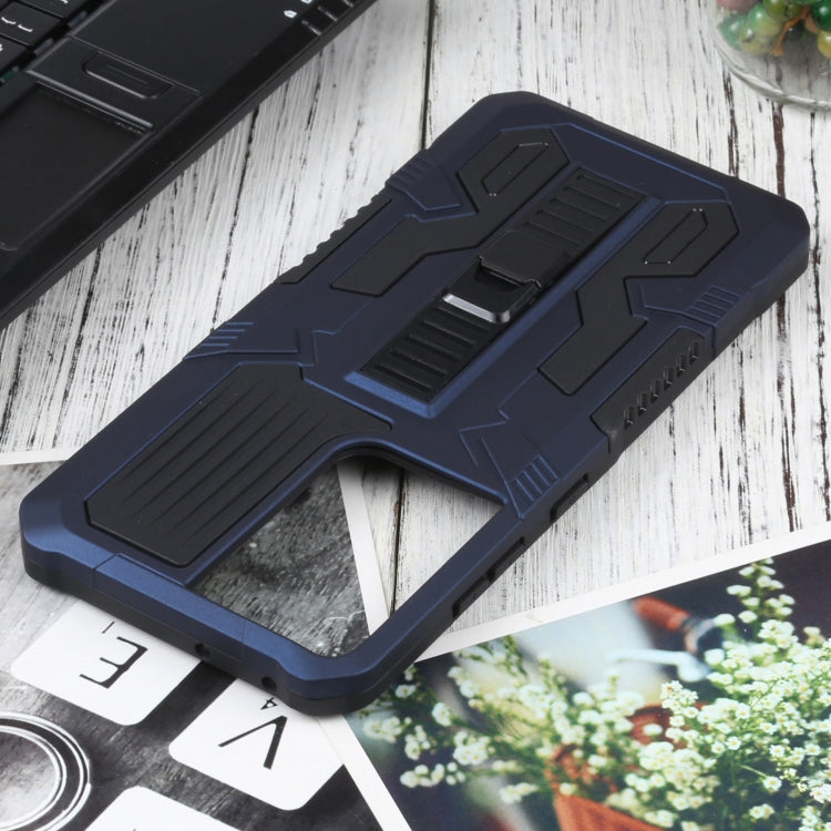 For Samsung Galaxy S21 Ultra 5G Vanguard Warrior All Inclusive Double-color Shockproof TPU + PC Protective Case with Holder