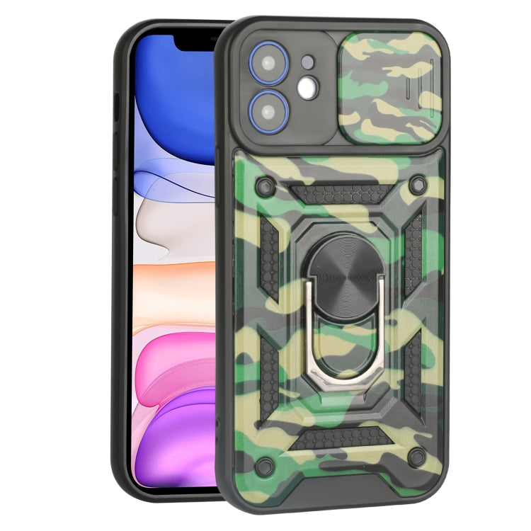 For iPhone 11 Sliding Camera Cover Design Camouflage Series TPU+PC Protective Case