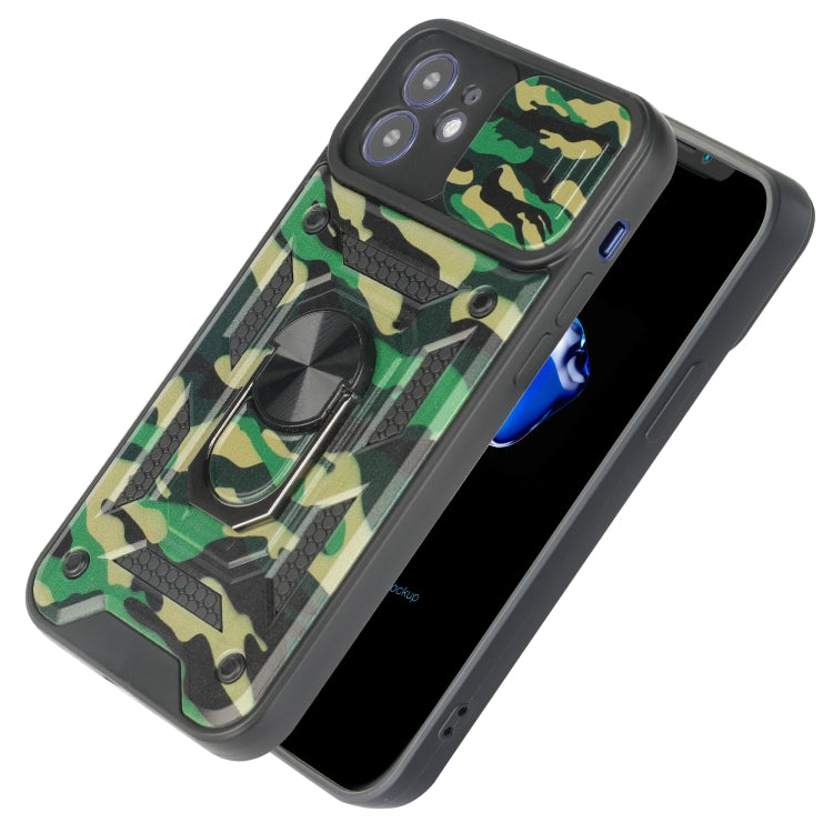 For iPhone 12 Pro Max Sliding Camera Cover Design Camouflage Series TPU+PC Protective Case