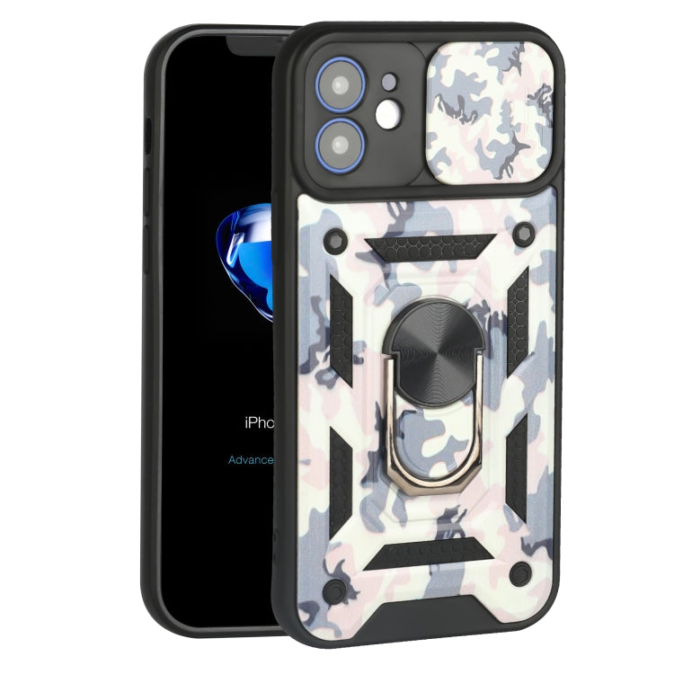 For iPhone 12 Pro Max Sliding Camera Cover Design Camouflage Series TPU+PC Protective Case