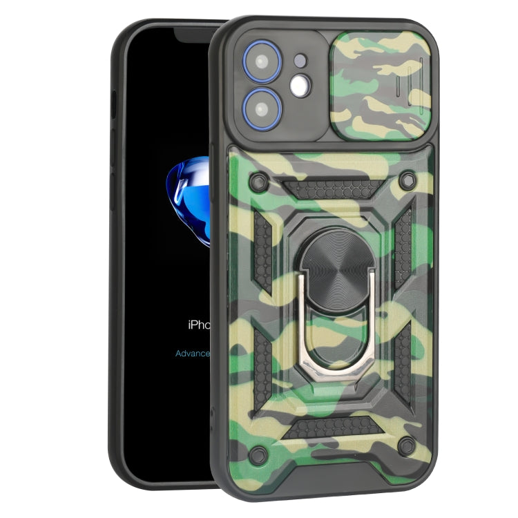 For iPhone 12 Pro Sliding Camera Cover Design Camouflage Series TPU+PC Protective Case