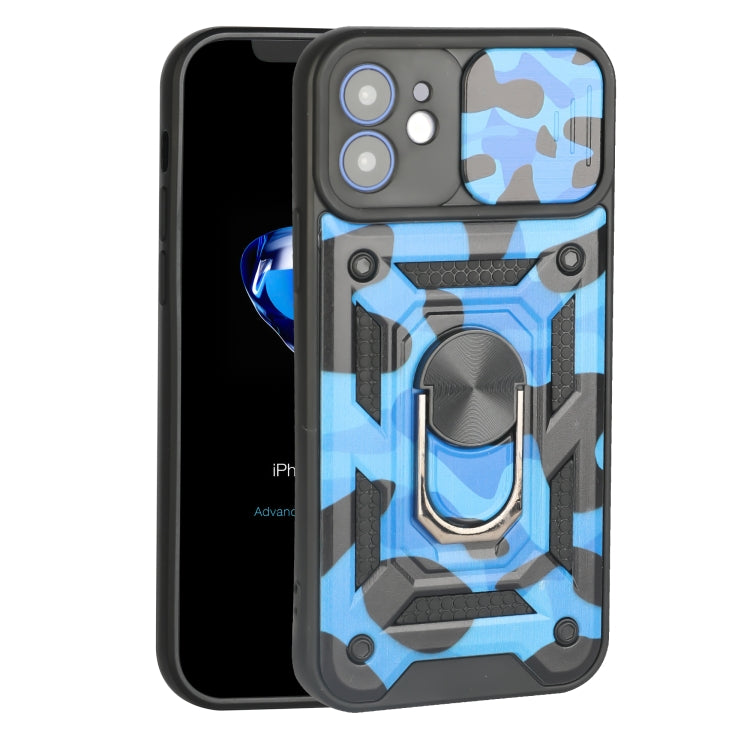 For iPhone 12 Pro Sliding Camera Cover Design Camouflage Series TPU+PC Protective Case