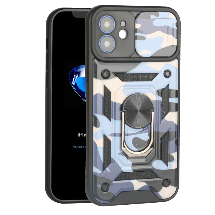 For iPhone 12 Sliding Camera Cover Design Camouflage Series TPU+PC Protective Case