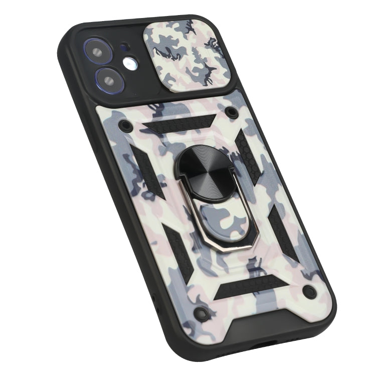 For iPhone 12 Sliding Camera Cover Design Camouflage Series TPU+PC Protective Case