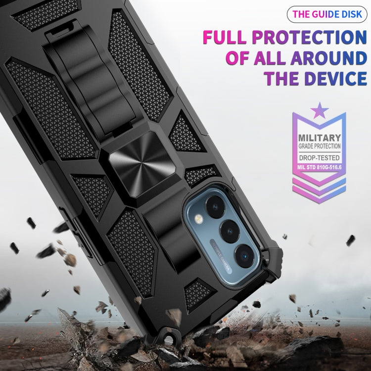 For OPPO A54 4G / A55 5G Shockproof TPU + PC Magnetic Protective Case with Holder