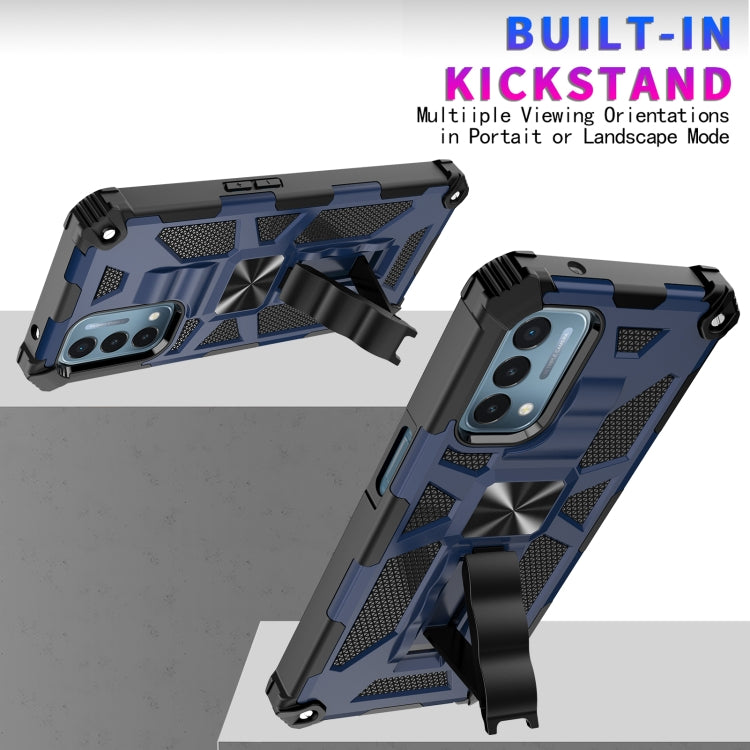 For OPPO A54 4G / A55 5G Shockproof TPU + PC Magnetic Protective Case with Holder