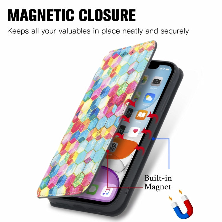 For iPhone X / XS Colorful Magnetic Horizontal Flip PU Leather Case with Holder & Card Slot & Wallet