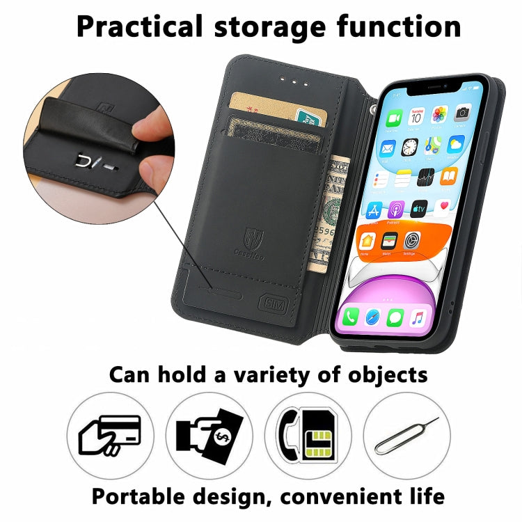 For iPhone XR Colorful Magnetic Horizontal Flip PU Leather Case with Holder & Card Slot & Wallet