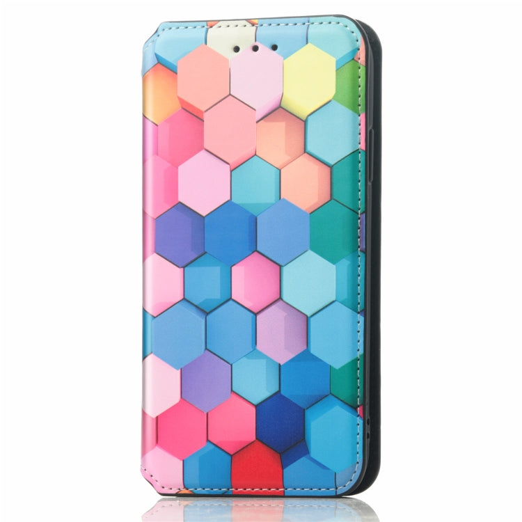For iPhone XR Colorful Magnetic Horizontal Flip PU Leather Case with Holder & Card Slot & Wallet