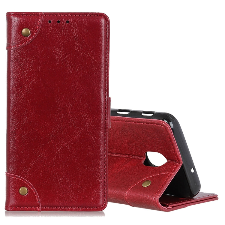 For Nokia 2.3 Copper Buckle Nappa Texture Horizontal Flip Leather Case with Holder & Card Slots & Wallet