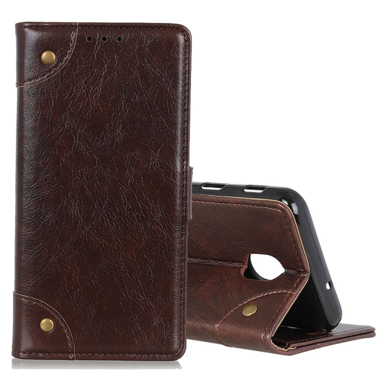 For Nokia 2.3 Copper Buckle Nappa Texture Horizontal Flip Leather Case with Holder & Card Slots & Wallet