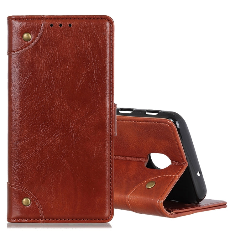 For Nokia 2.3 Copper Buckle Nappa Texture Horizontal Flip Leather Case with Holder & Card Slots & Wallet