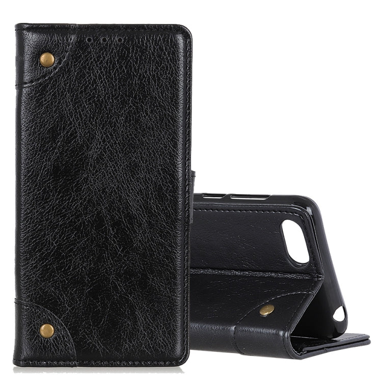 For Alcatel 1V (2019) Copper Buckle Nappa Texture Horizontal Flip Leather Case with Holder & Card Slots & Wallet