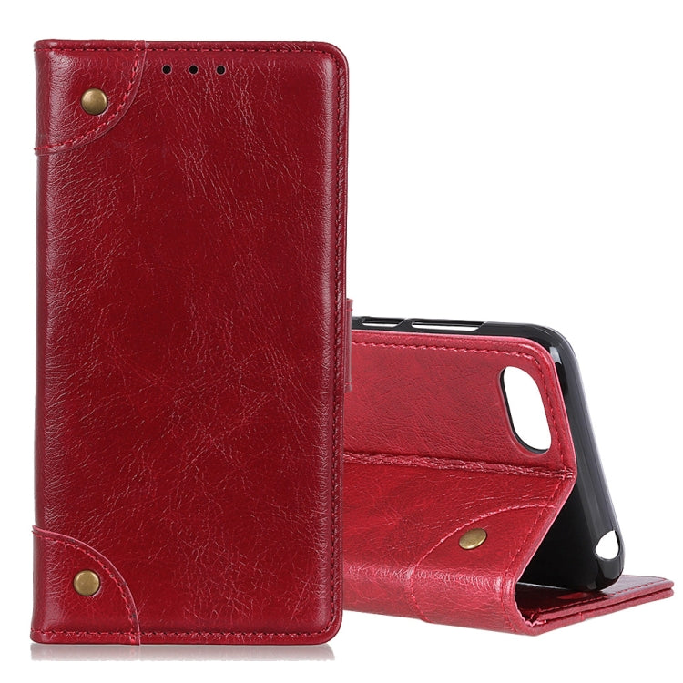 For Alcatel 1V (2019) Copper Buckle Nappa Texture Horizontal Flip Leather Case with Holder & Card Slots & Wallet
