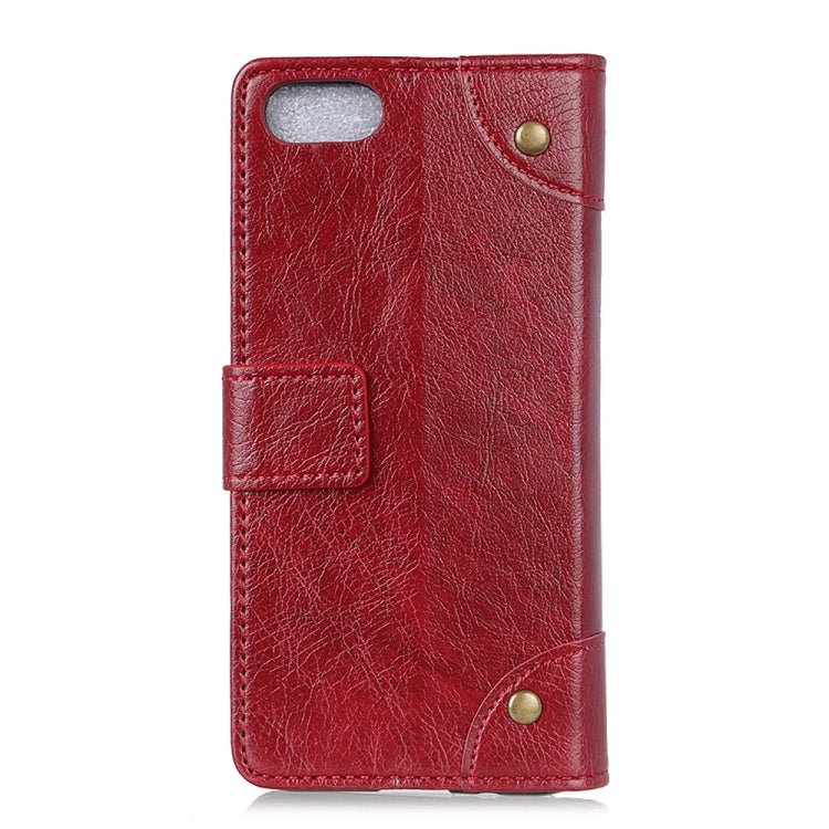 For Alcatel 1V (2019) Copper Buckle Nappa Texture Horizontal Flip Leather Case with Holder & Card Slots & Wallet