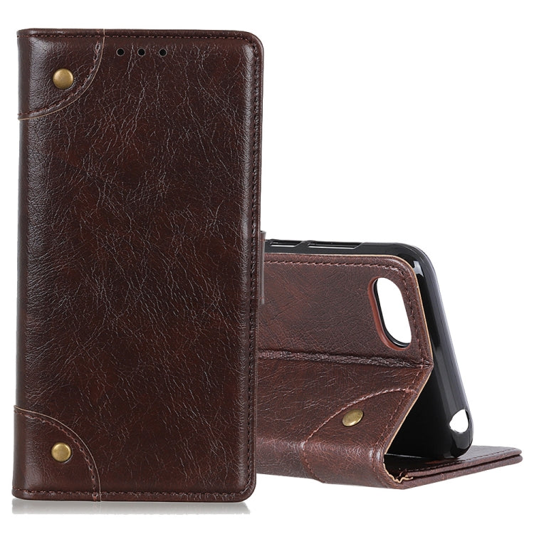 For Alcatel 1V (2019) Copper Buckle Nappa Texture Horizontal Flip Leather Case with Holder & Card Slots & Wallet