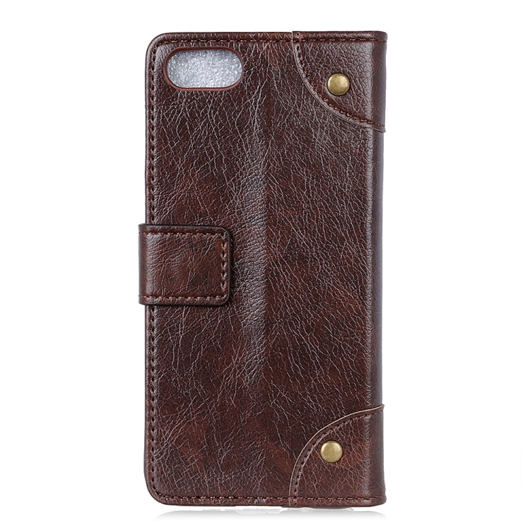 For Alcatel 1V (2019) Copper Buckle Nappa Texture Horizontal Flip Leather Case with Holder & Card Slots & Wallet