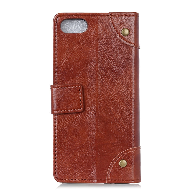 For Alcatel 1V (2019) Copper Buckle Nappa Texture Horizontal Flip Leather Case with Holder & Card Slots & Wallet