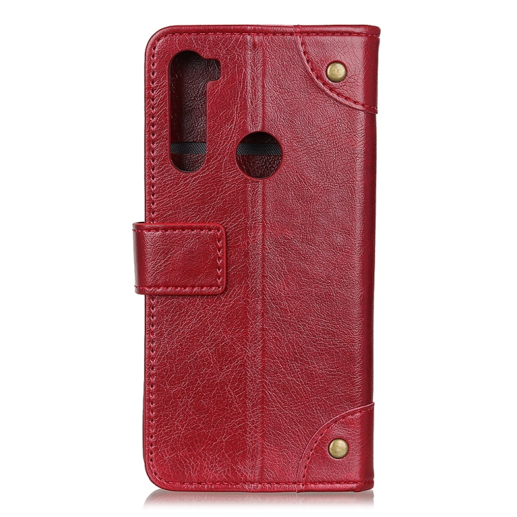 For Xiaomi Redmi Note 8T Copper Buckle Nappa Texture Horizontal Flip Leather Case with Holder & Card Slots & Wallet