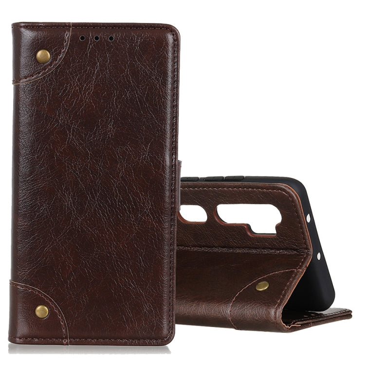 For Xiaomi Mi Note 10 / CC9 Pro Copper Buckle Nappa Texture Horizontal Flip Leather Case with Holder & Card Slots & Wallet