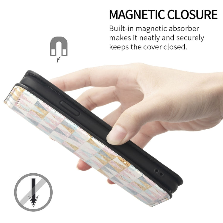 For Samsung Galaxy A12 Colorful Magnetic Horizontal Flip PU Leather Case with Holder & Card Slot & Wallet