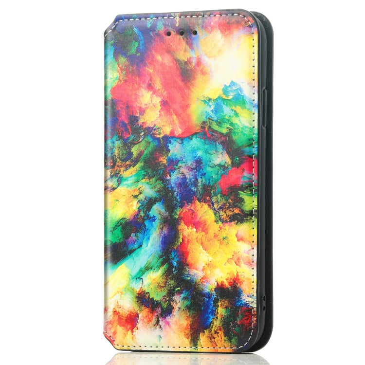 For Samsung Galaxy A72 5G Colorful Magnetic Horizontal Flip PU Leather Case with Holder & Card Slot & Wallet