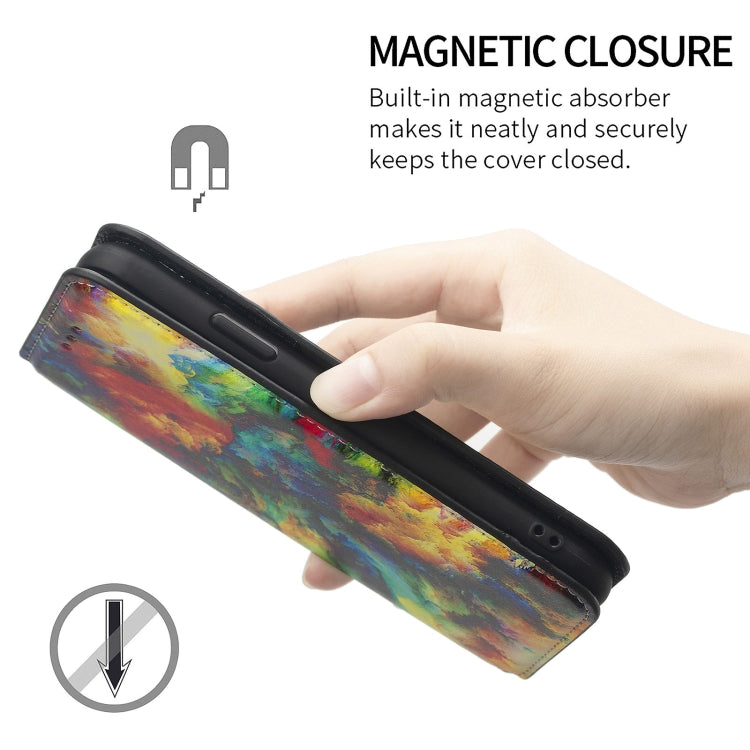 For Samsung Galaxy A72 5G Colorful Magnetic Horizontal Flip PU Leather Case with Holder & Card Slot & Wallet