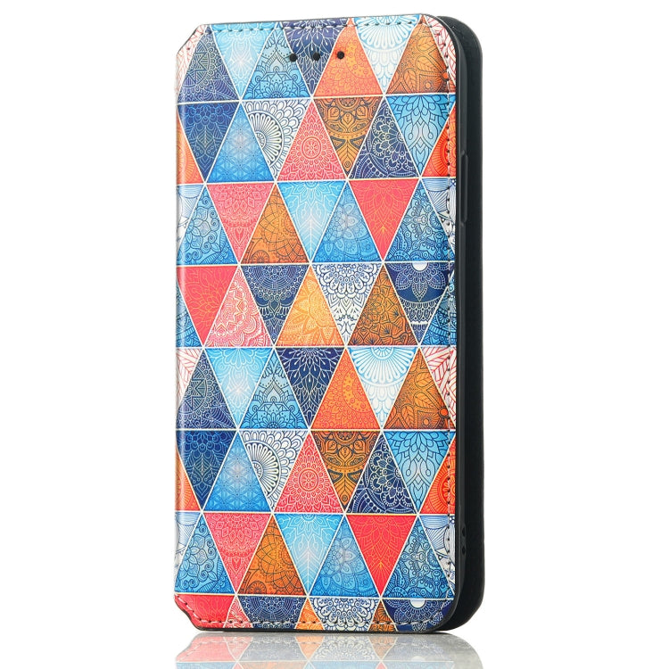 For Samsung Galaxy A72 5G Colorful Magnetic Horizontal Flip PU Leather Case with Holder & Card Slot & Wallet