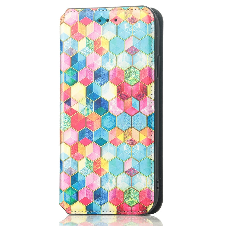 For Samsung Galaxy A72 5G Colorful Magnetic Horizontal Flip PU Leather Case with Holder & Card Slot & Wallet