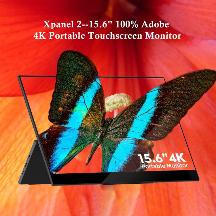 GMK KD2 3840x2160P 4K 15.6 inch IPS Capacitive Touch Screen Monitor with Dual Speakers, EU Plug