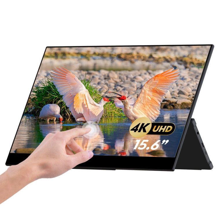 GMK KD2 3840x2160P 4K 15.6 inch IPS Capacitive Touch Screen Monitor with Dual Speakers, UK Plug