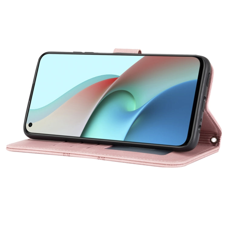 For Xiaomi Redmi Note 9 5G Embossed Striped Magnetic Buckle PU + TPU Horizontal Flip Leather Case with Holder & Card Slot & Wallet & Photo Frame & Sling