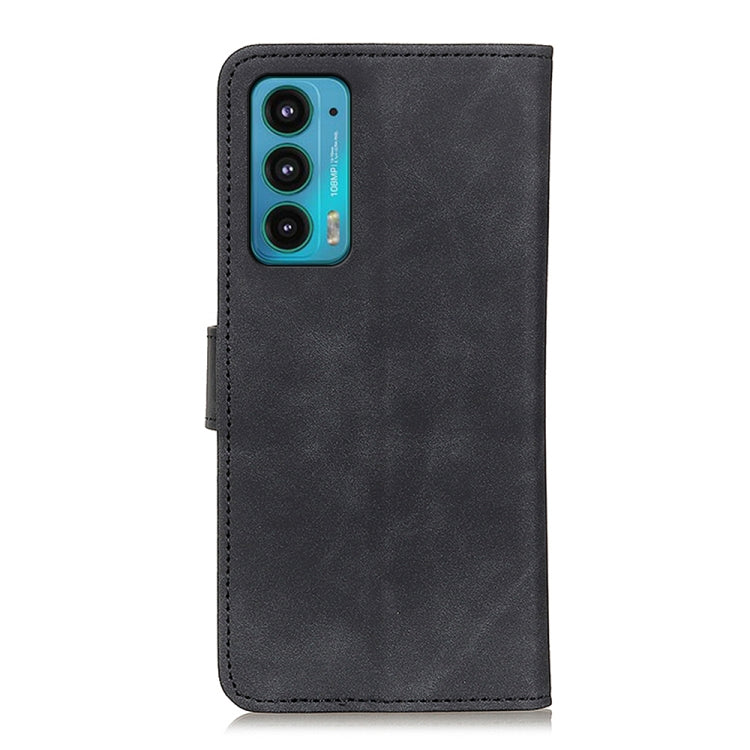 For Motorola Edge 20 KHAZNEH Retro Texture PU + TPU Horizontal Flip Leather Case with Holder & Card Slots & Wallet